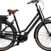 Vyber Move transport e-bike in zwart, uitgerust met bruine banden