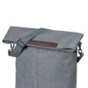 Basil City Shopper MIK Hooks 14–16L Grey Melee – stijlvolle waterkerende fietsshopper met Mik
