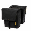 Dubbele Fietstas New Looxs Tulum Double MIK 32L Black gemonteerd op bagagedrager van een fiets