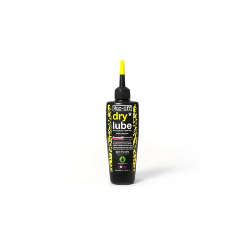 Fles Muc-Off Dry Lube 120ml kettingolie voor droogweer, geschikt voor MTB, racefiets en cyclocross, biologisch afbreekbaar – verkocht door Bike by Mike