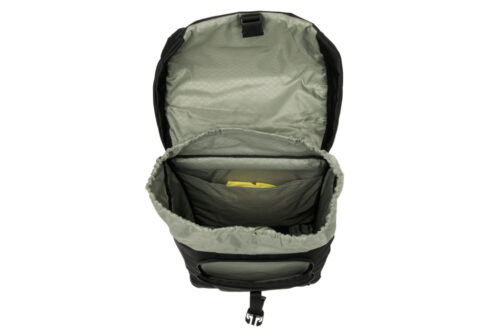 Dubbele fietstas New Looxs Vigo Double MIK 40L Black Green waterafstotend met MIK bevestiging op bagagedrager bij Bike by Mike