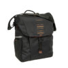 Enkele fietstas New Looxs Vigo Single 20L Black Orange waterafstotende fietstas met schouderband en bevestiging aan bagagedrager bij Bike by Mike