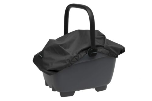 New Looxs Shopping Package manddeel zwart met waterdichte hoes en bodemplaat voor Clipper fietsmand, fietsboodschappen accessoire Bike by Mike