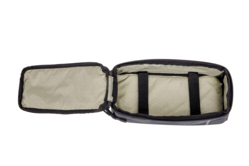 Zwarte New Looxs Sports Trunkbag Lock 4.5L dragertas op bagagedrager met reflectie en klittenbandsluiting, fietstas voor dagelijks gebruik